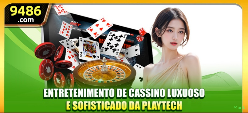 Imagem promocional do login da 74bet